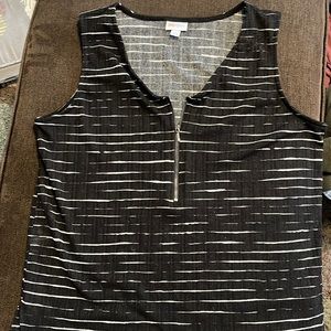 LuLaRoe Tank with Zip front L